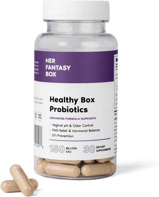 Healthy Box Probiotics Vaginal Care Advanced Formula for PMS Relief